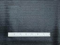 Braided Pattern Leather Look Nylon Mesh in Black