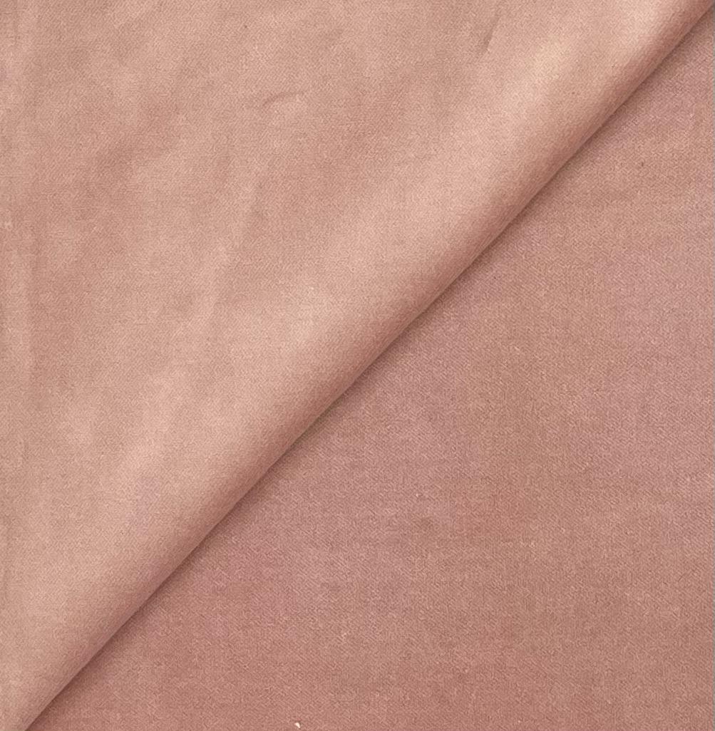Pure Cotton Velvet in Tea Rose