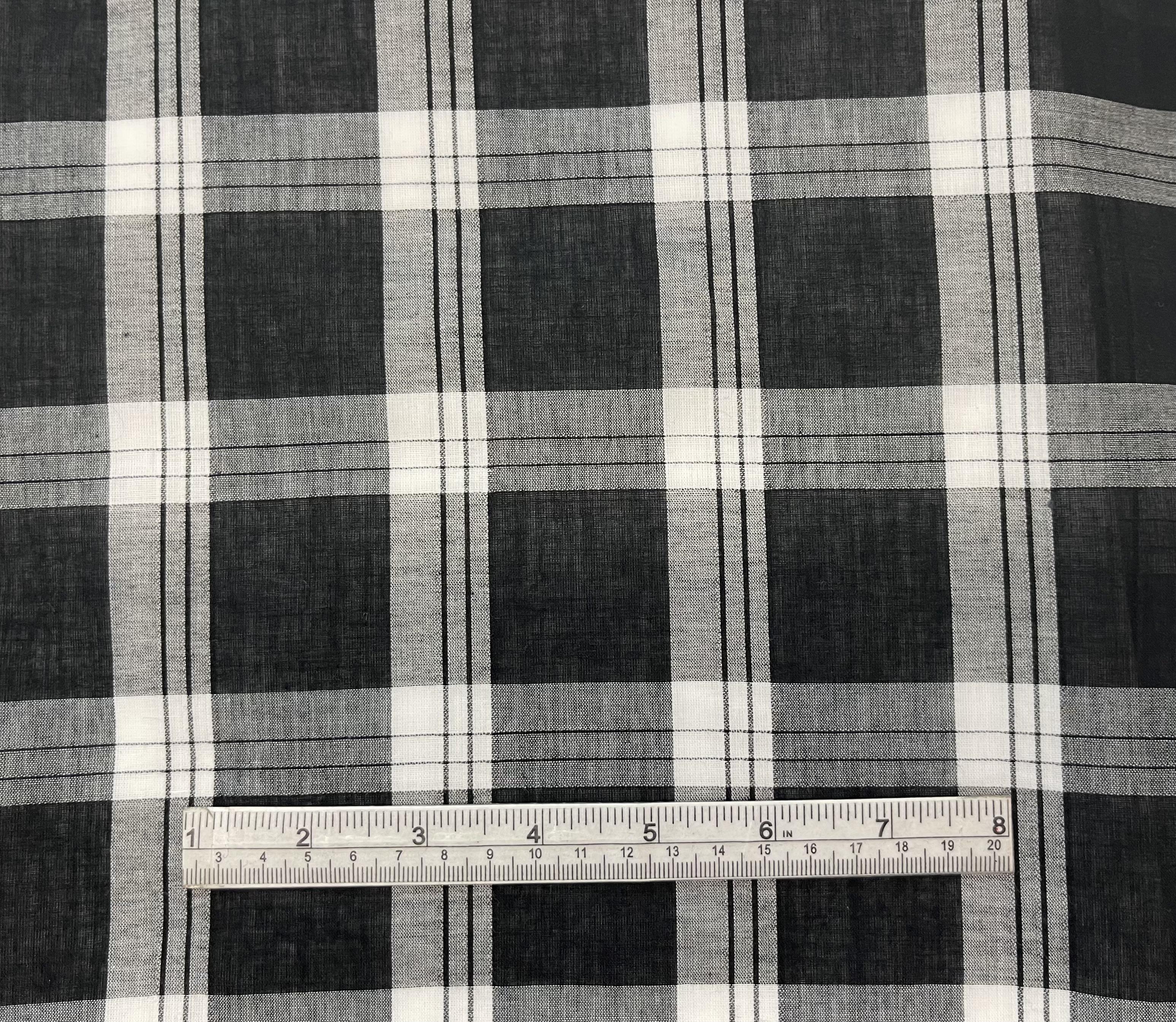 100% COTTON PLAID