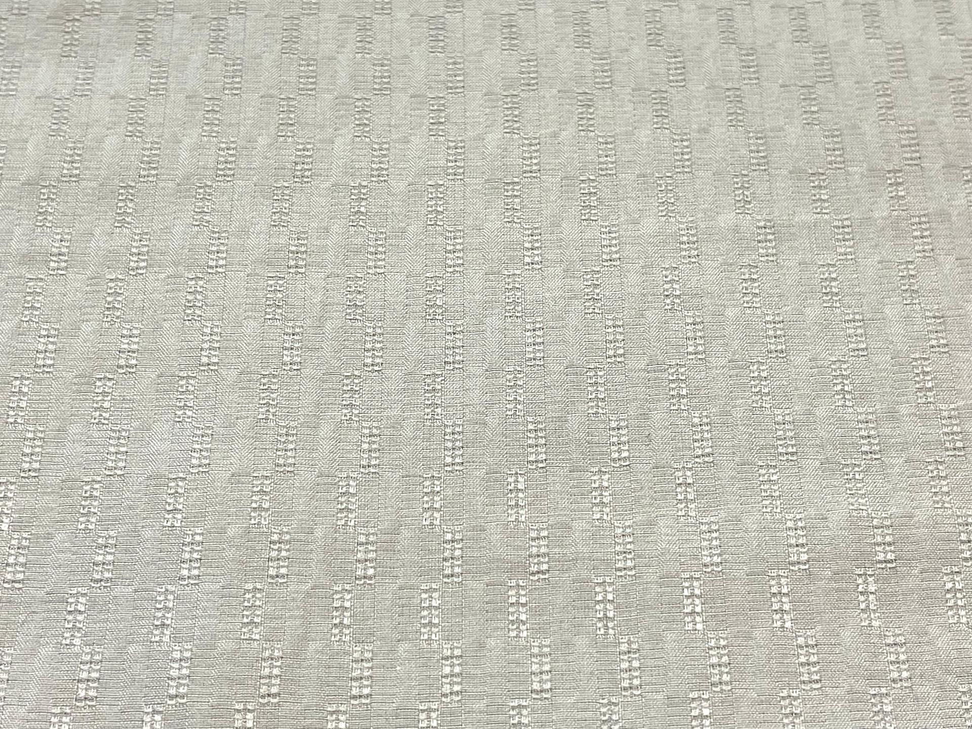 Made in Italy Textured Geometric Silk Jacquard in Off White