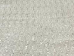 Made in Italy Textured Geometric Silk Jacquard in Off White