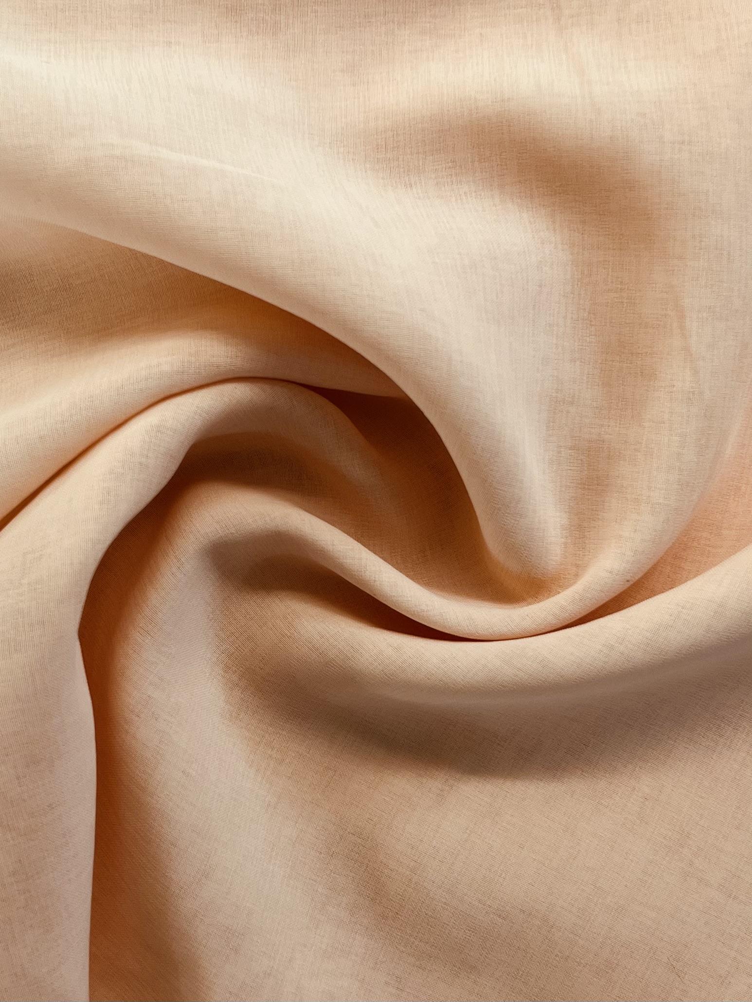 Japanese Polyester Gauze Chiffon in Peach