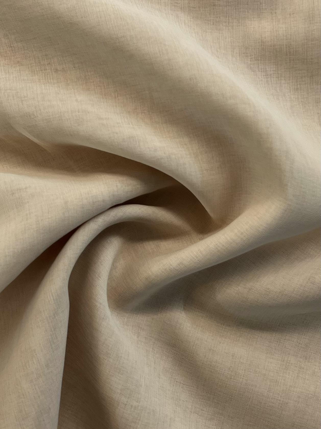 Japanese Polyester Gauze Chiffon in Sand