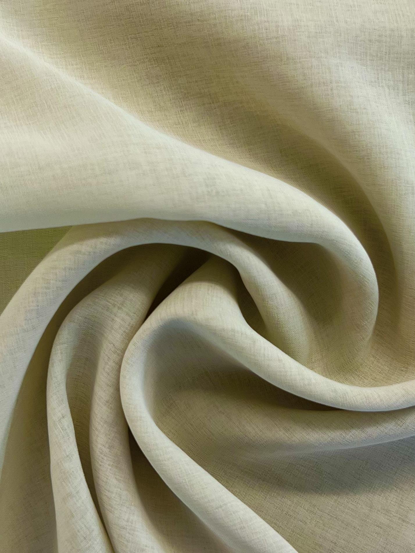 Japanese Polyester Gauze Chiffon in Artichoke