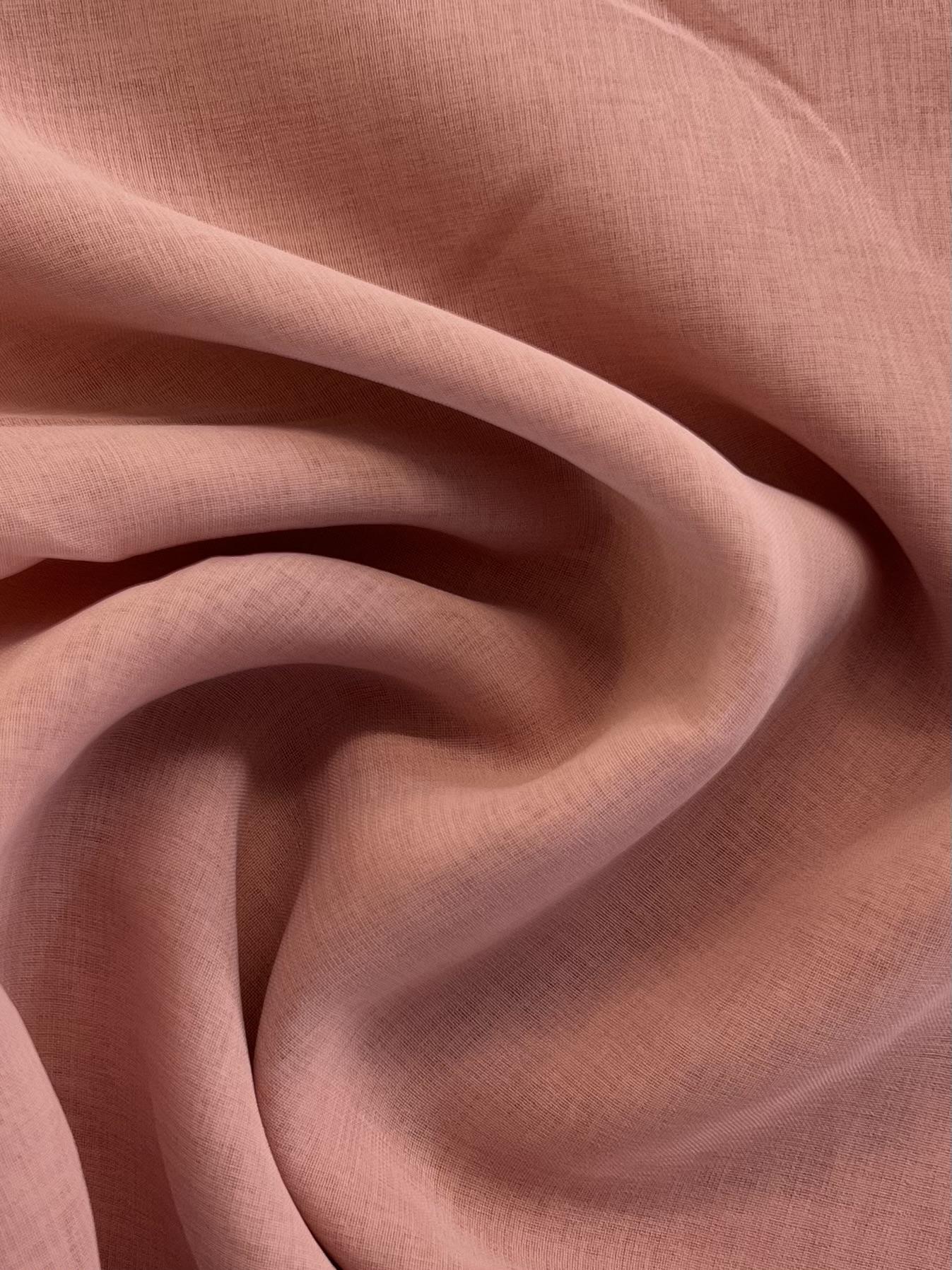 Japanese Polyester Gauze Chiffon in Shrimp 