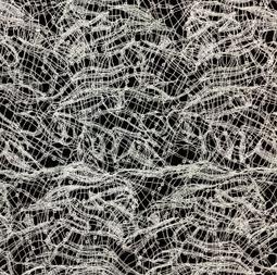 Mini Sequins On White Opalescent Lace