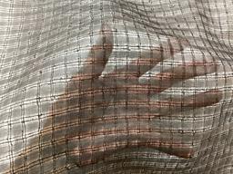 100% Silk Novelty Checkerboard Pattern In Black