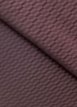 Made in Italy 100% Silk 3D Geometric Jacquard in Grape