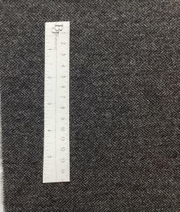 Made in Italy 100% Cashmere Herringbone In Oxford Gray