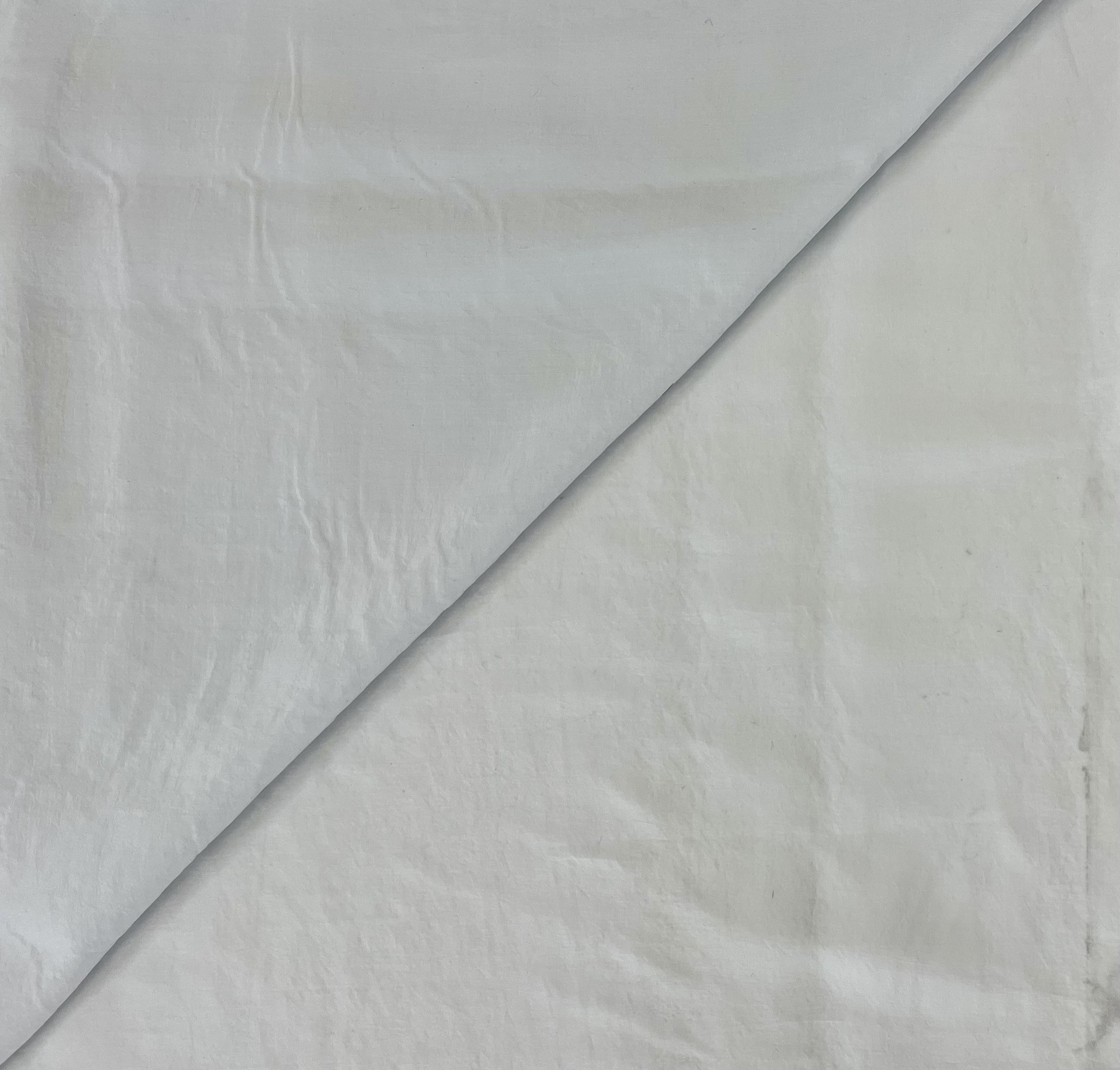 Made in Italy Silk and Nylon Water Repellent in Ice Blue