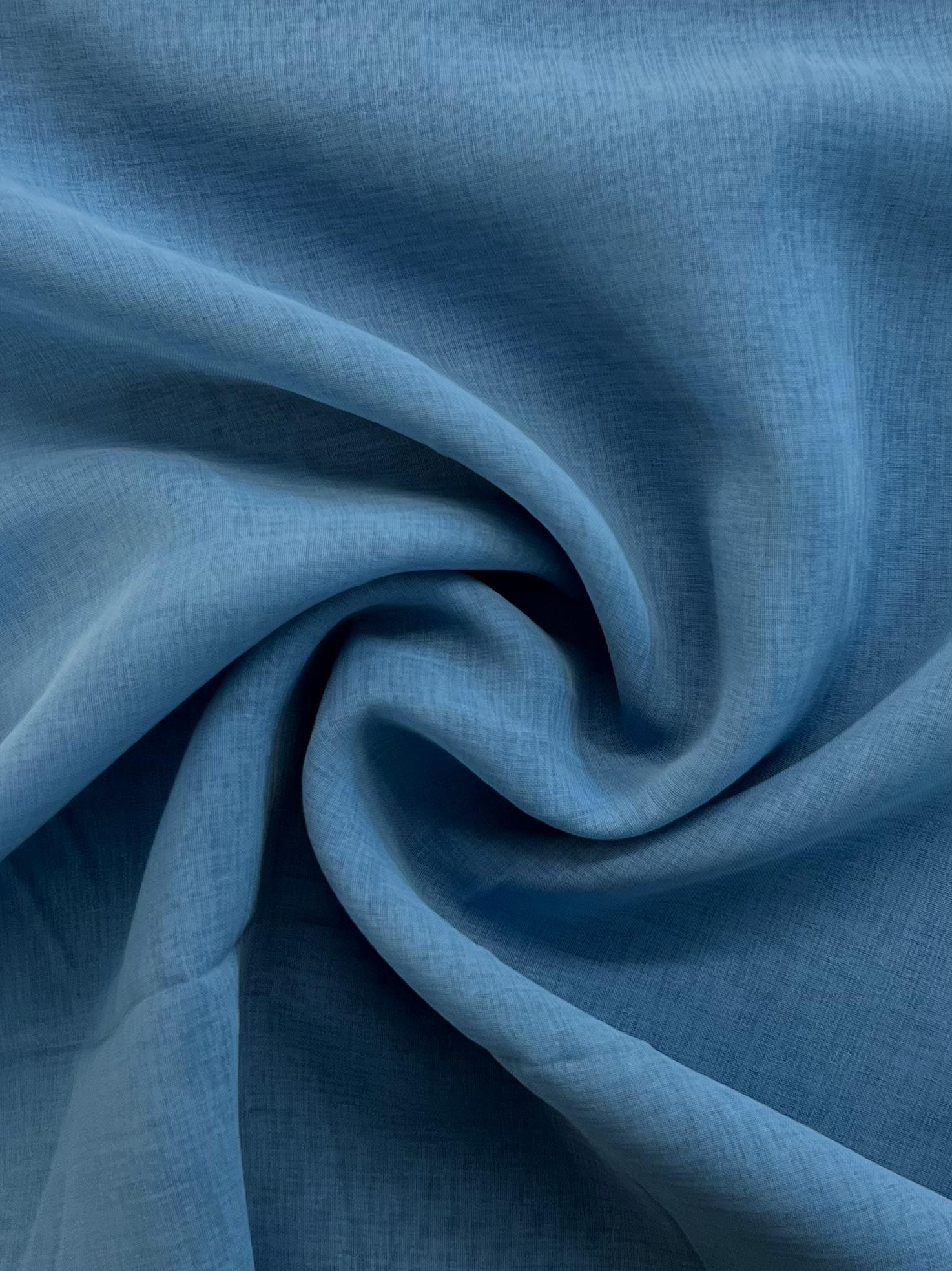 Japanese Polyester Gauze Chiffon in mediterranean 