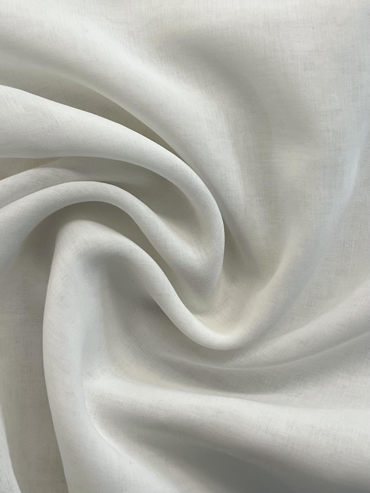 Japanese Polyester Gauze Chiffon in Off White 