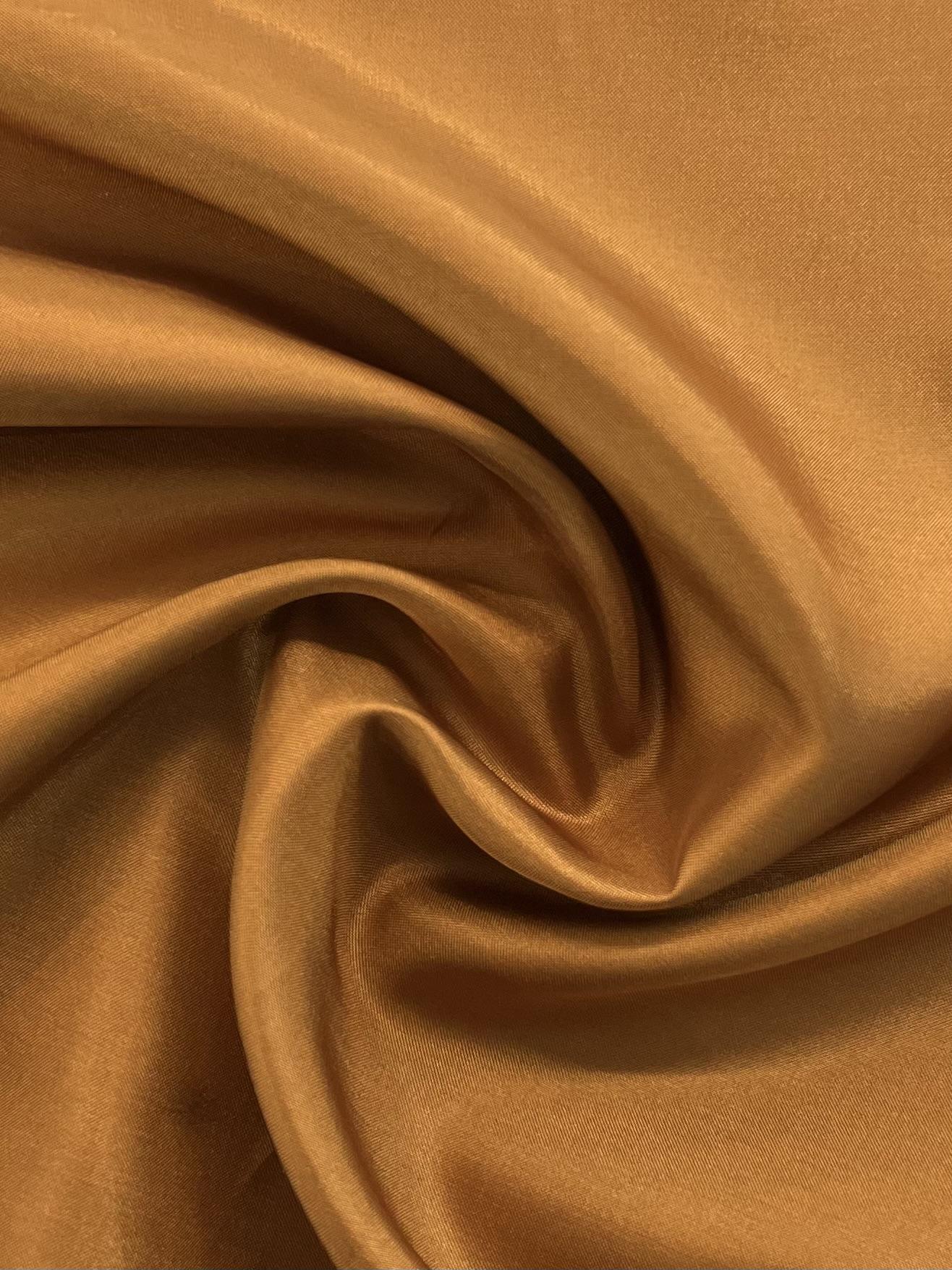 Japanese Habutae Polyester Lining in Ginger