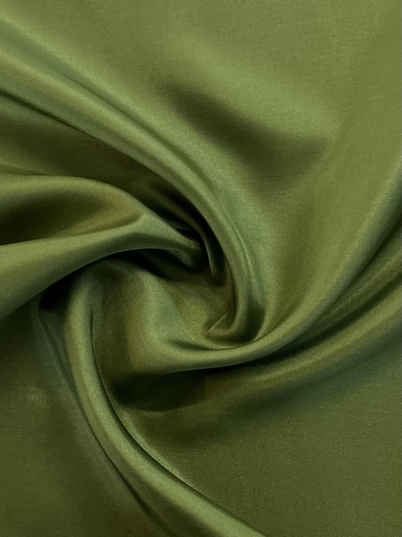 Japanese Habutae Polyester Lining in Olive