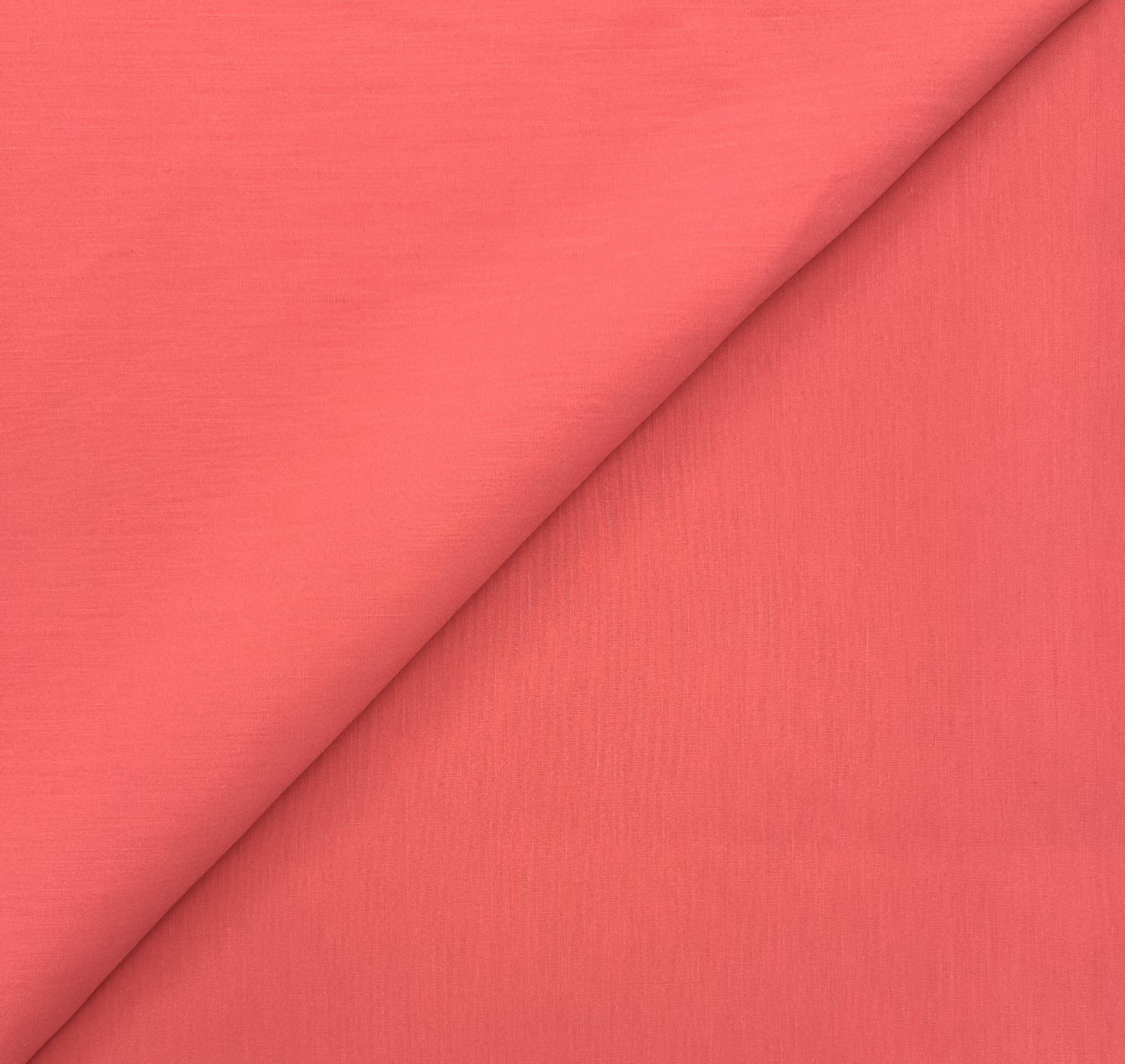 Stretch Linen Blend in Coral