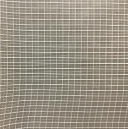Cotton Novelty Windowpane Plaid Organdy In Pearl