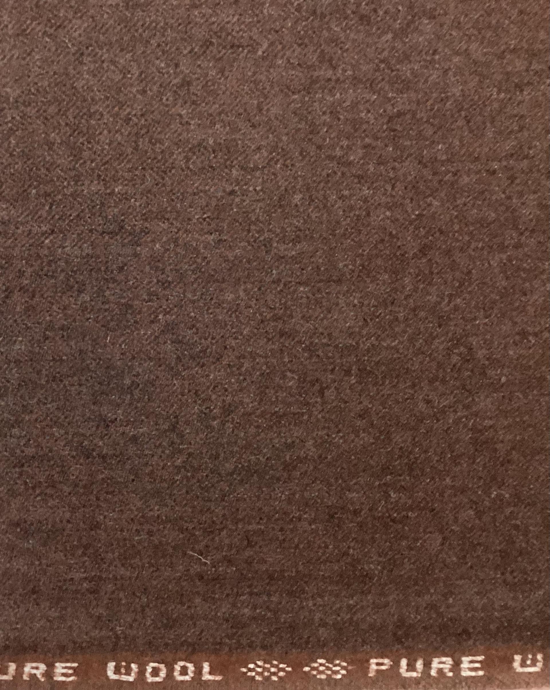 Made in Austria100% Wool Herringbone In Red Mahogany 