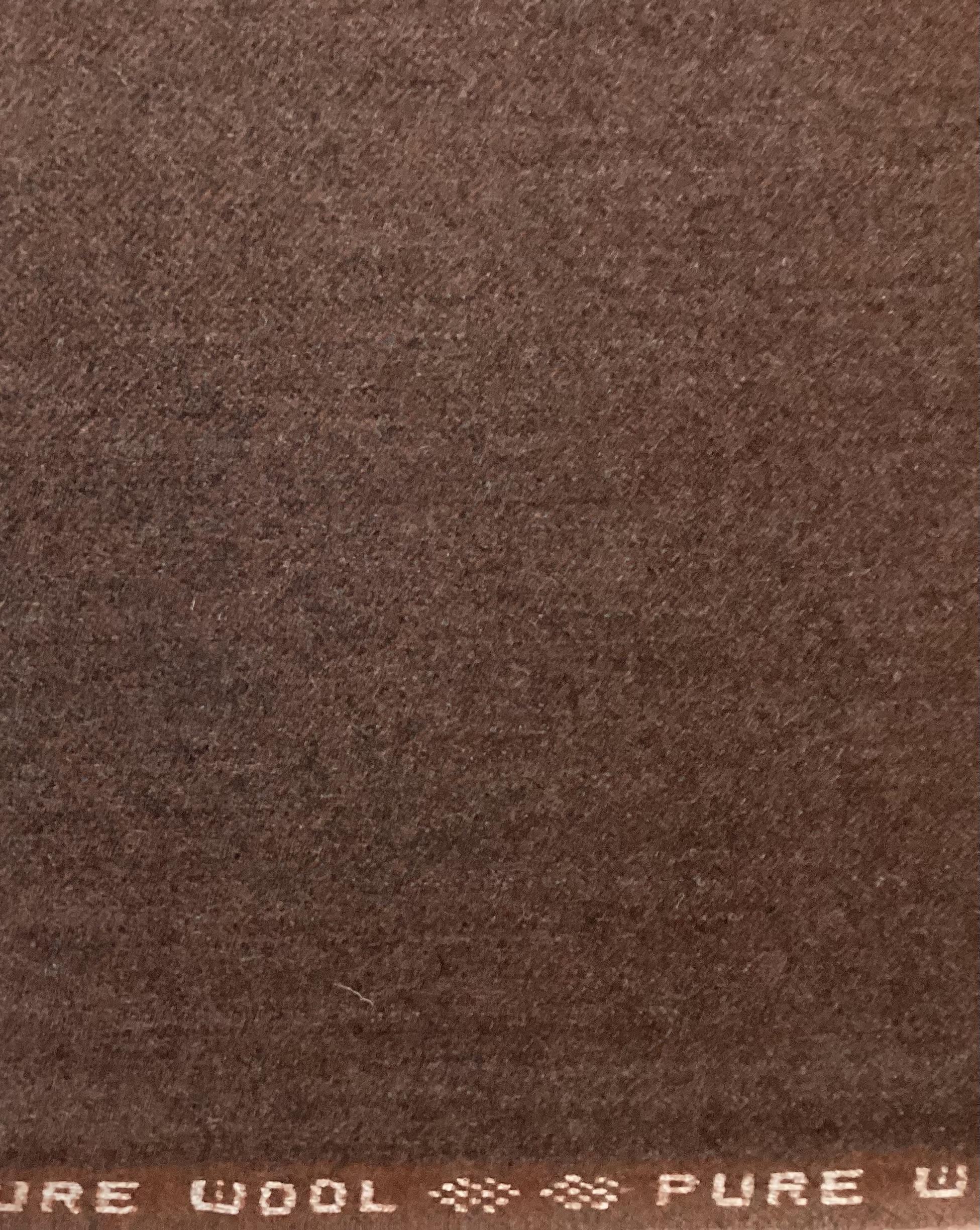 Made in Austria100% Wool Herringbone In Red Mahogany 