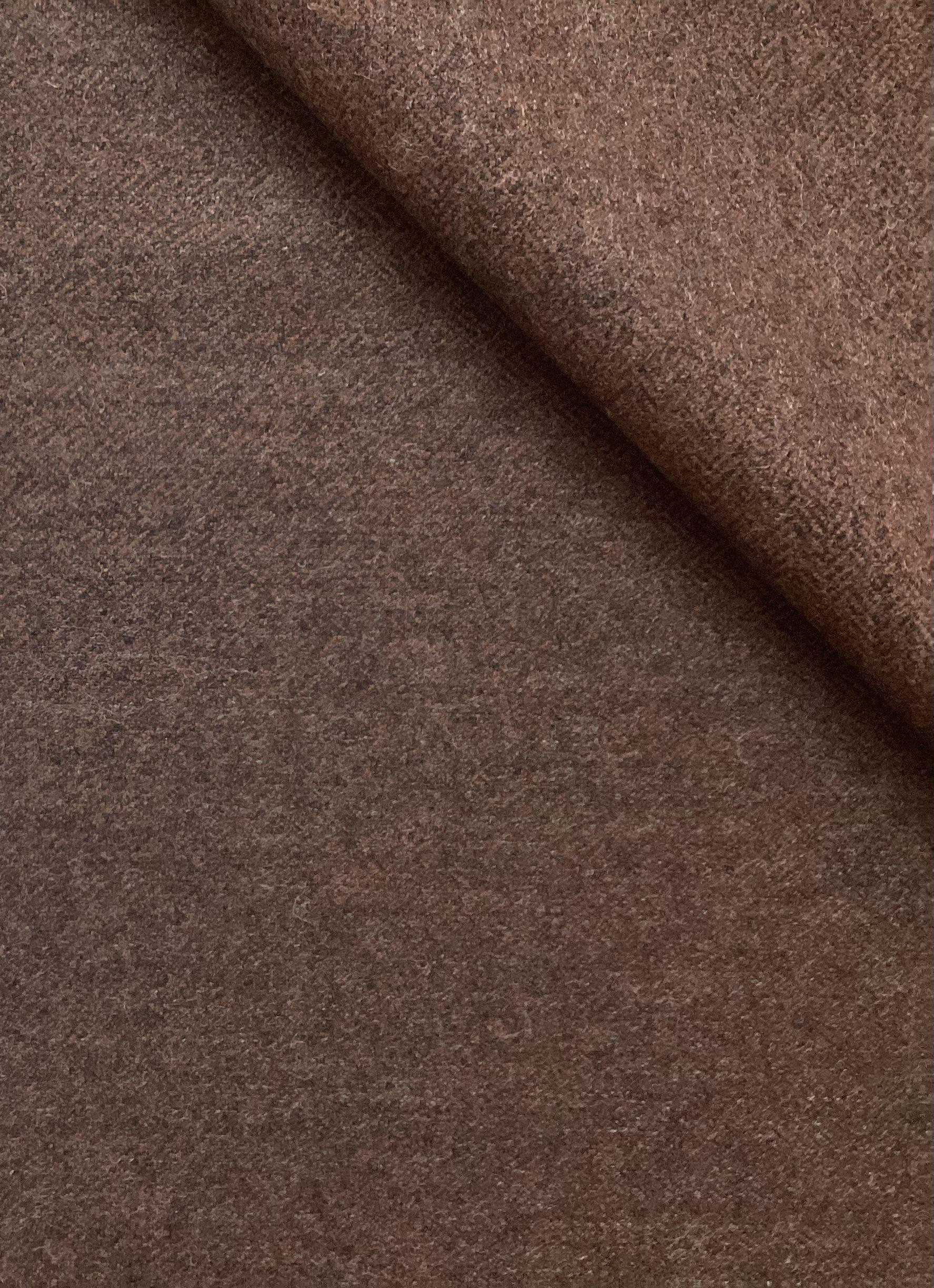 Made in Austria100% Wool Herringbone In Red Mahogany 