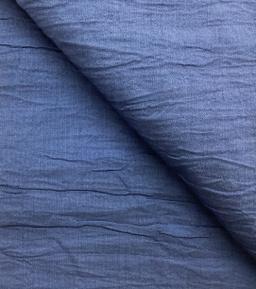 Cotton & Metallic Novelty Crinkle Stretch In Denim
