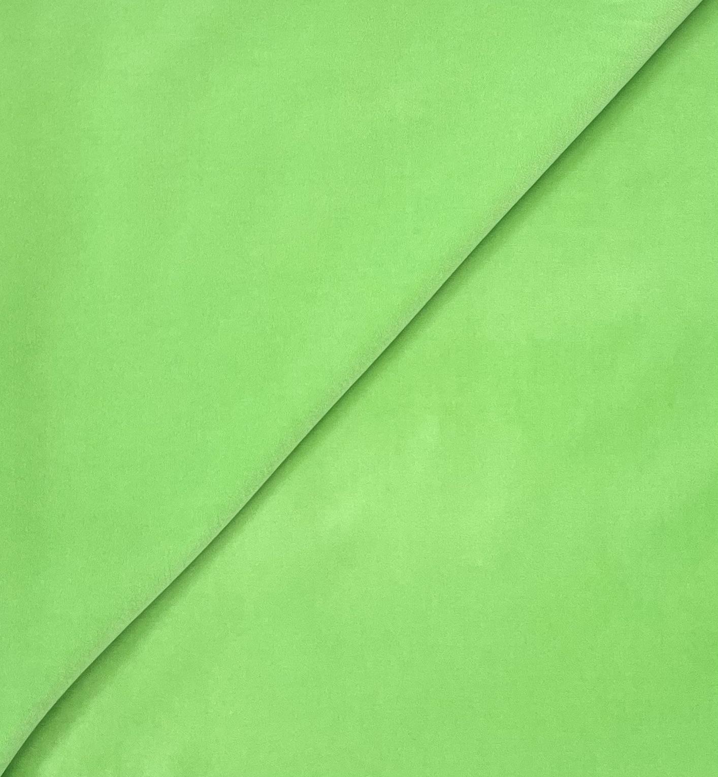 Pure Cotton Velvet in Lime