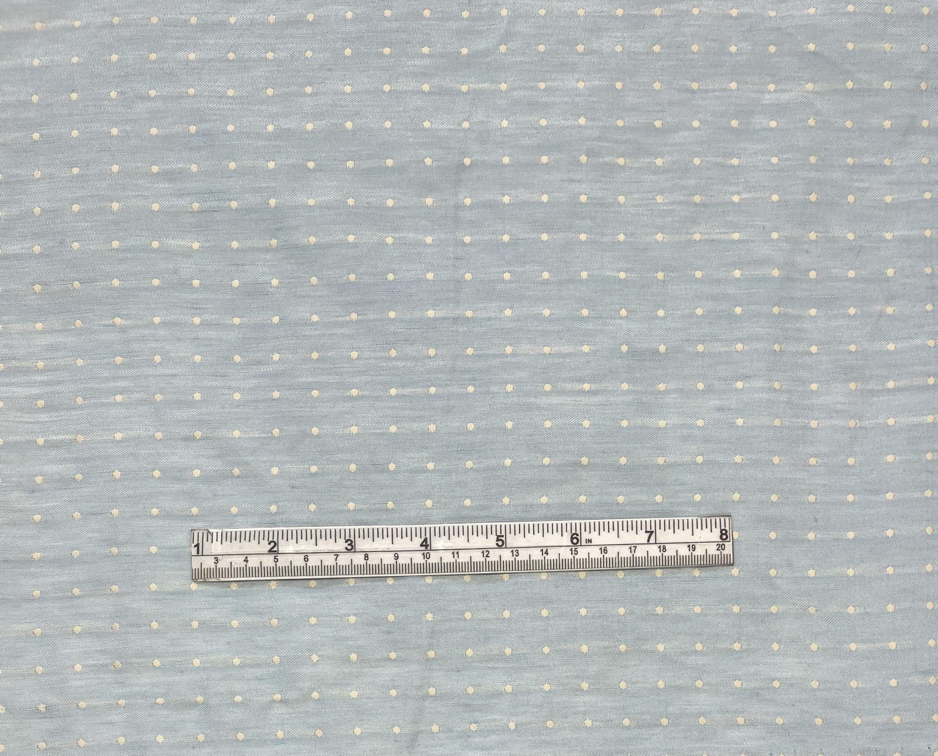 Made in Italy 100% Silk Dotted Brocade