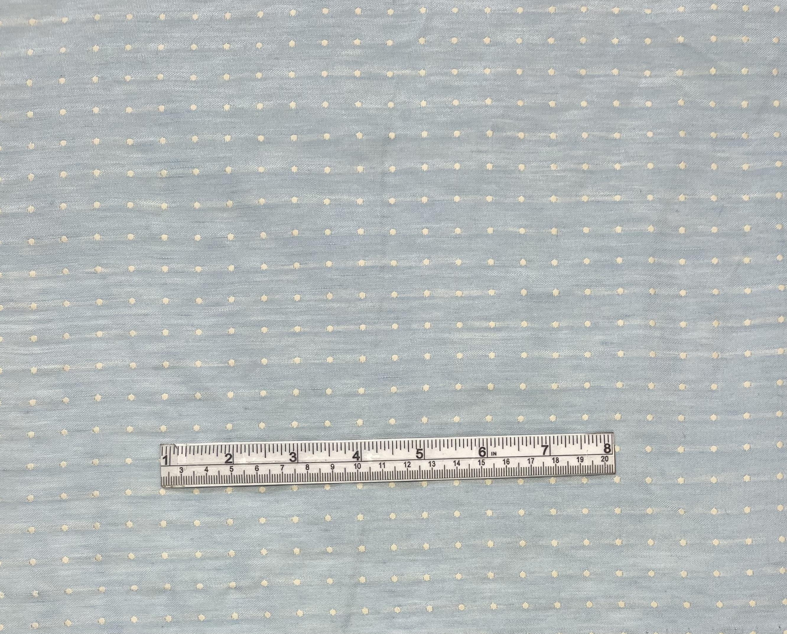 Made in Italy 100% Silk Dotted Brocade