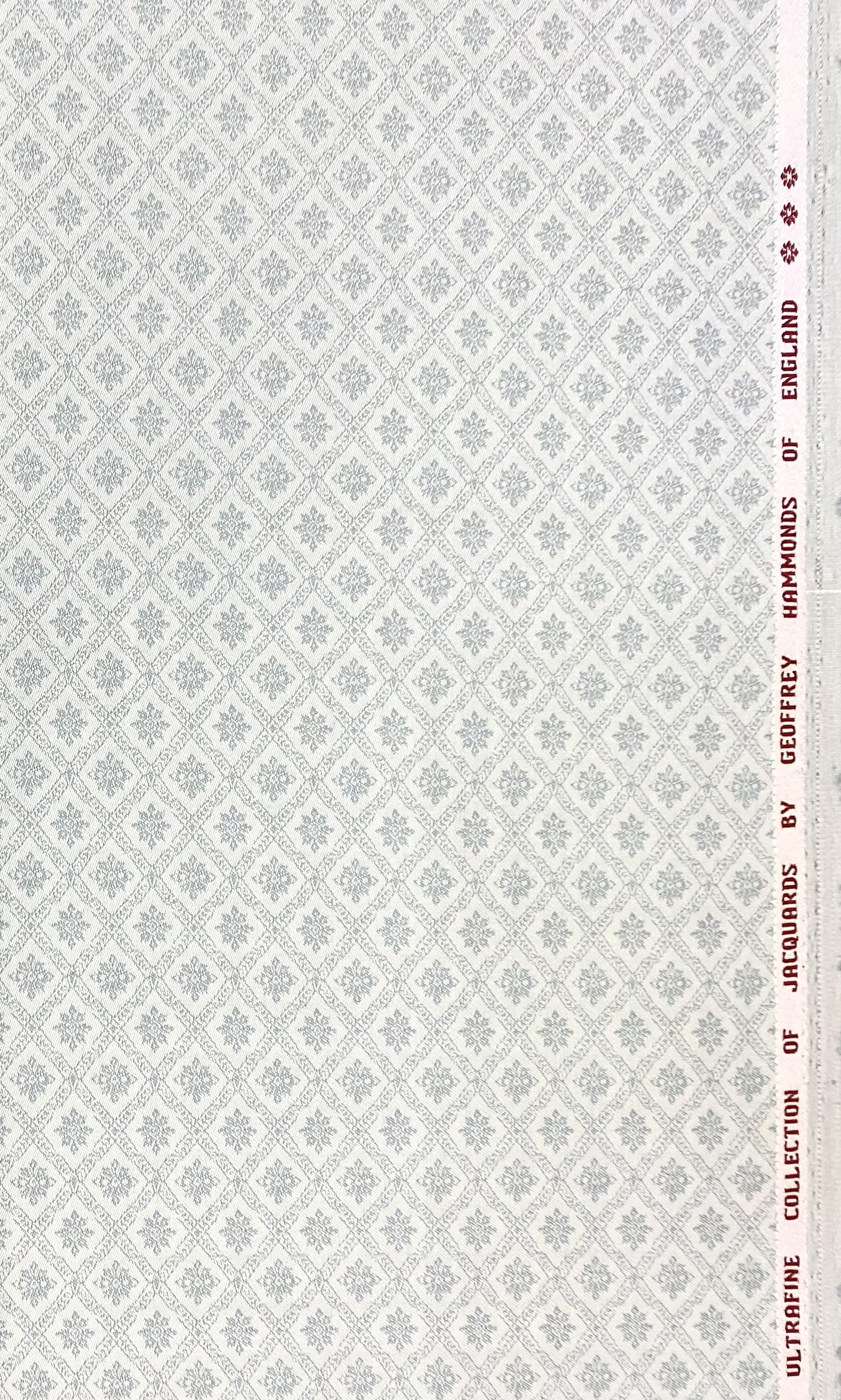 Made in England Super 110's Australian Wool Rayon Jacquard Suiting in Powder Blue