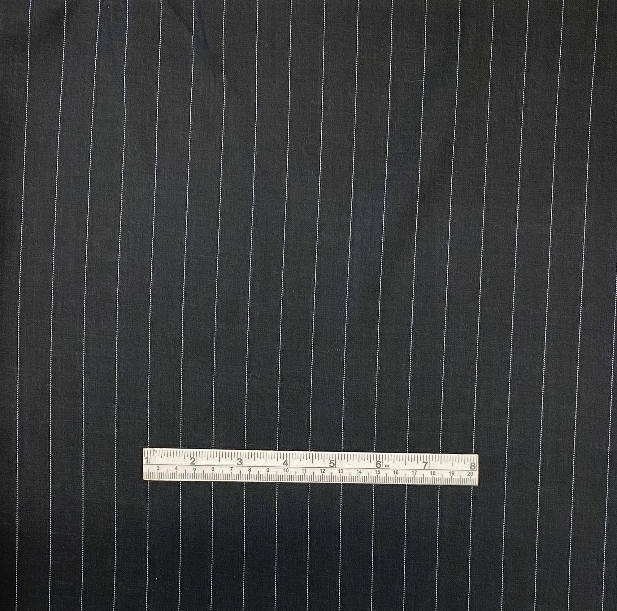 Made in Italy 100% Wool Super 135's Pinstripe