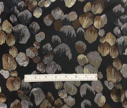 Made in France Silk Chiffon Metallic Fil Coupe