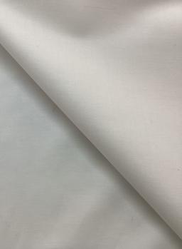 100% Cotton Fine Twill in White 