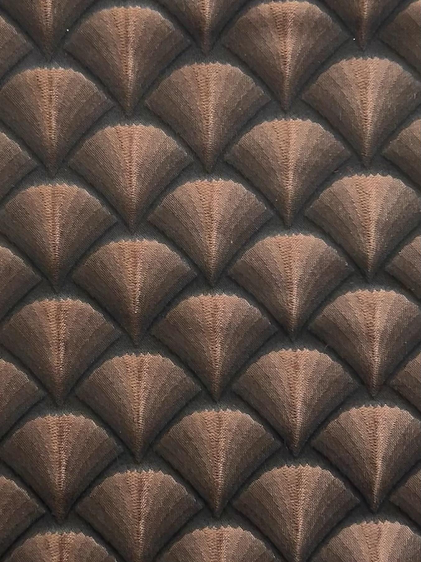 Metallic Jacquard in Brown Black
