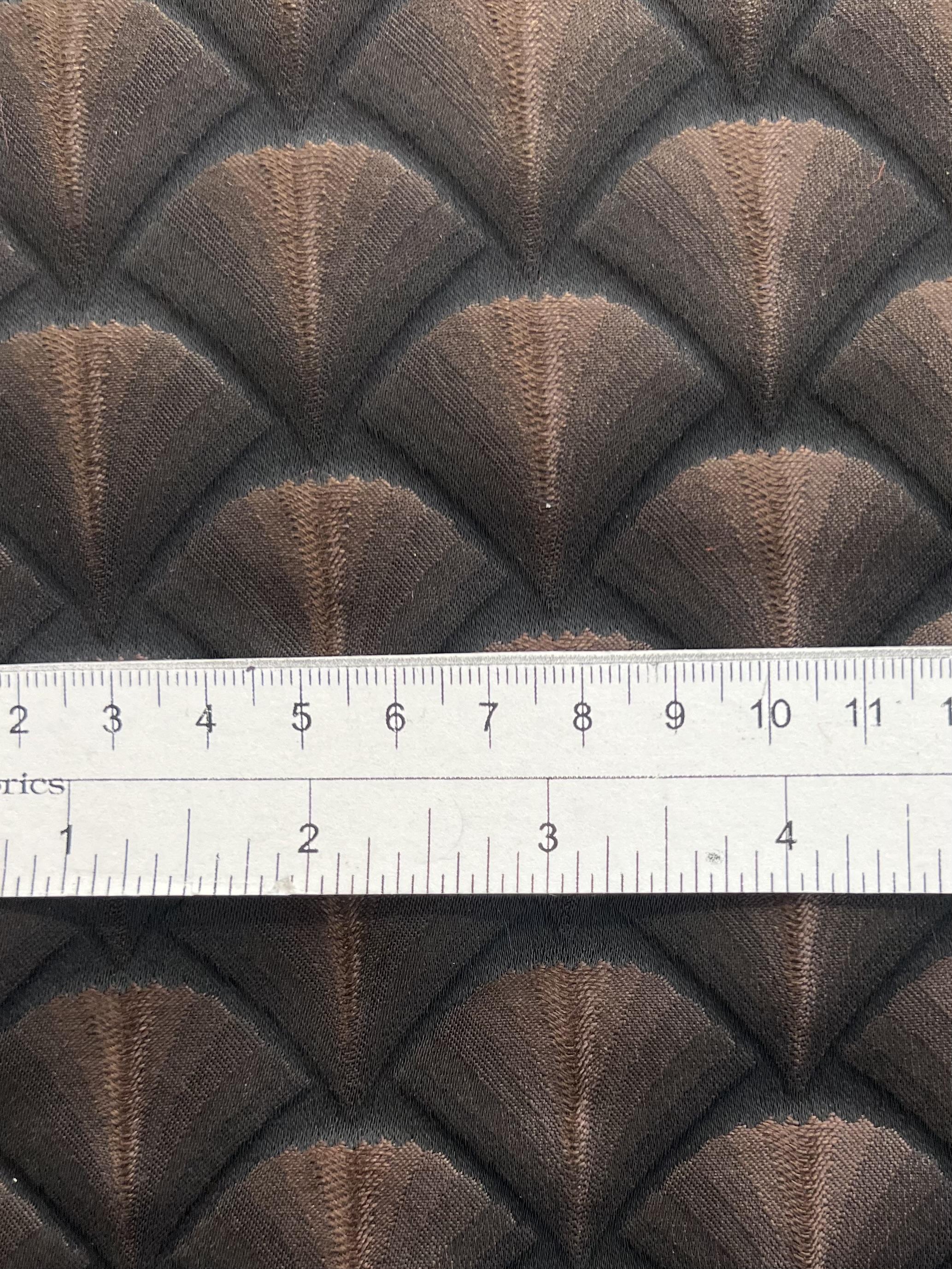 Metallic Jacquard in Brown Black