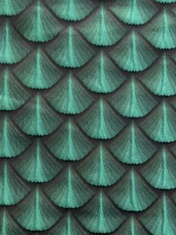 Metallic Jacquard in Green Black