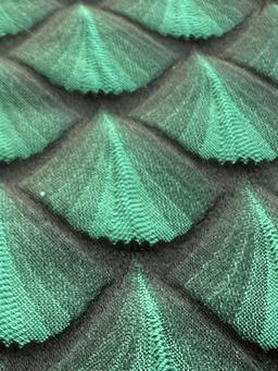 Metallic Jacquard in Green Black