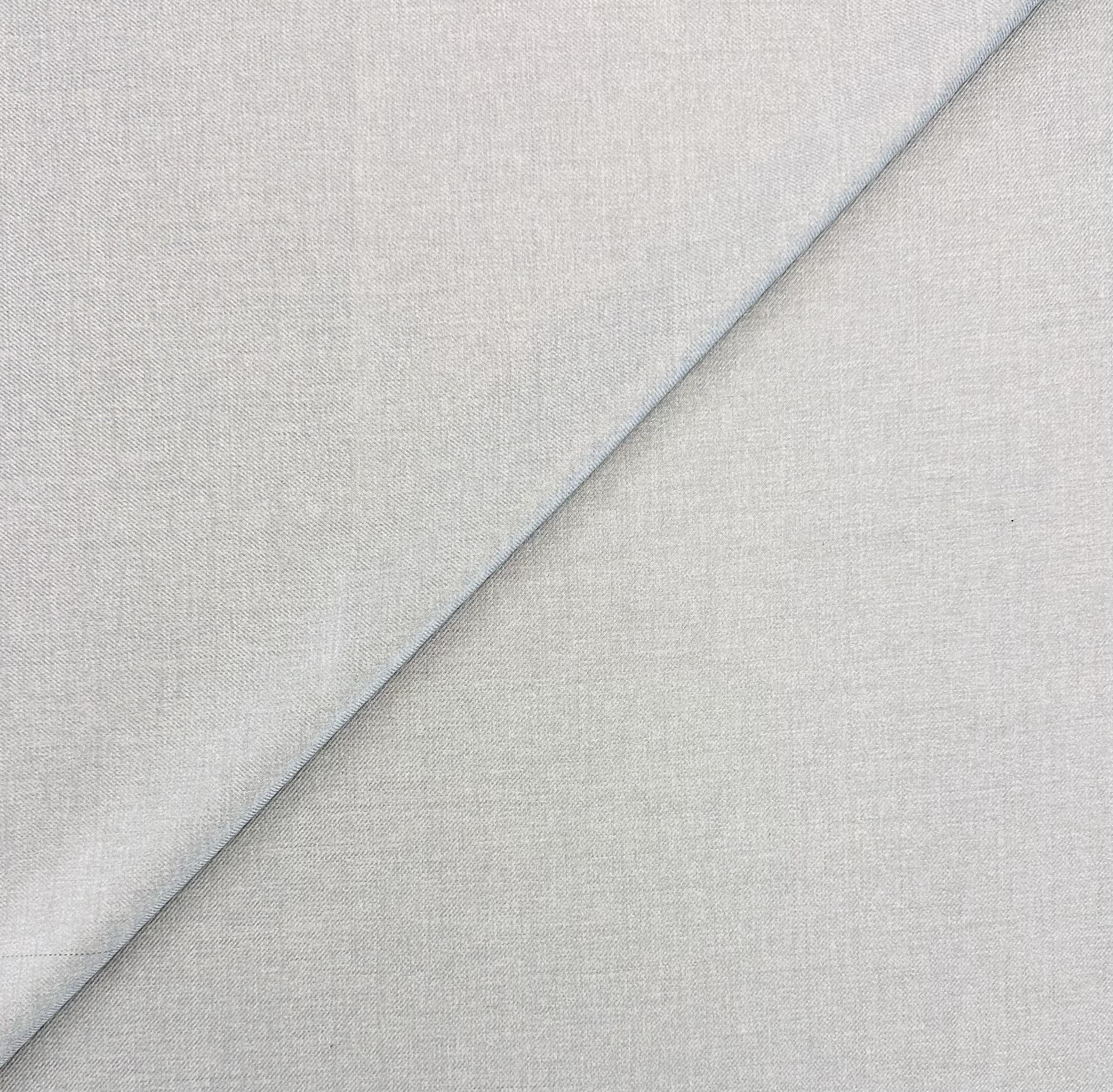 Italian Pure Silk Suiting in Silver Grey