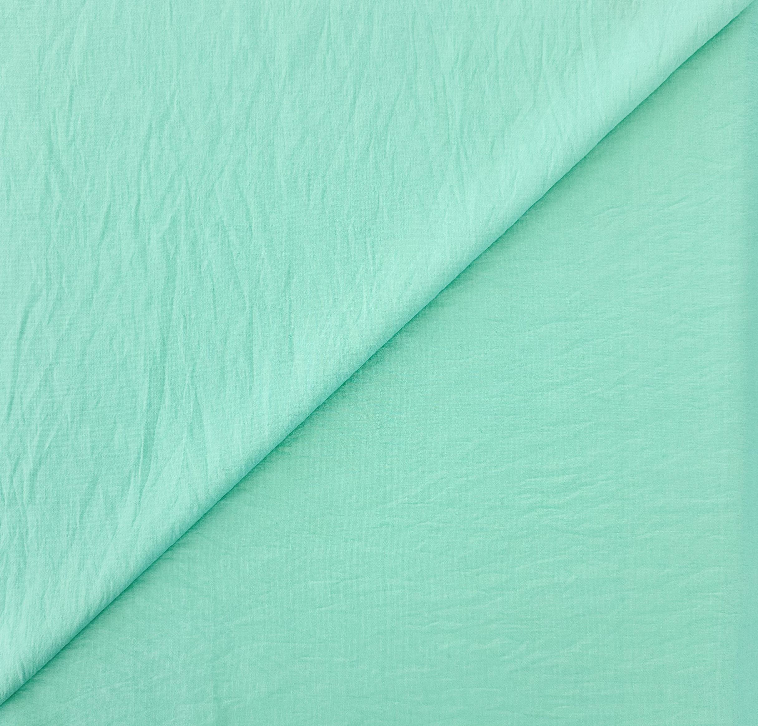 Rayon Nylon Textured Crepe in Aqua