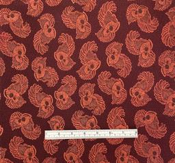 Made in Italy Cotton/Rayon/Metallic Brocade in Red