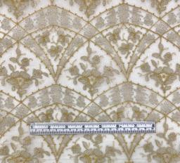 Deco Design Gold Metallic Embroidered Illusion