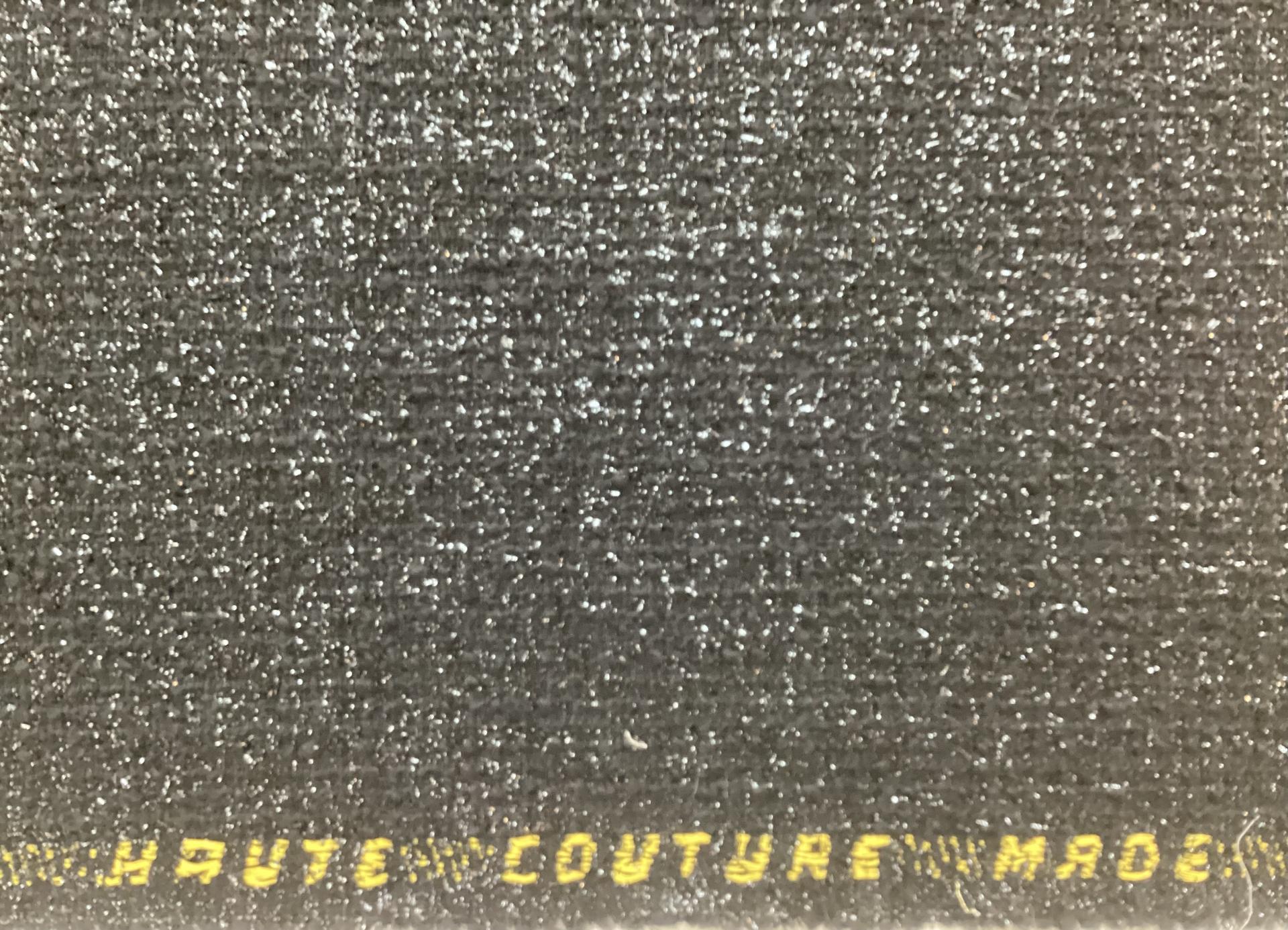 Italian Wool Nylon Lurex Tweed in Black