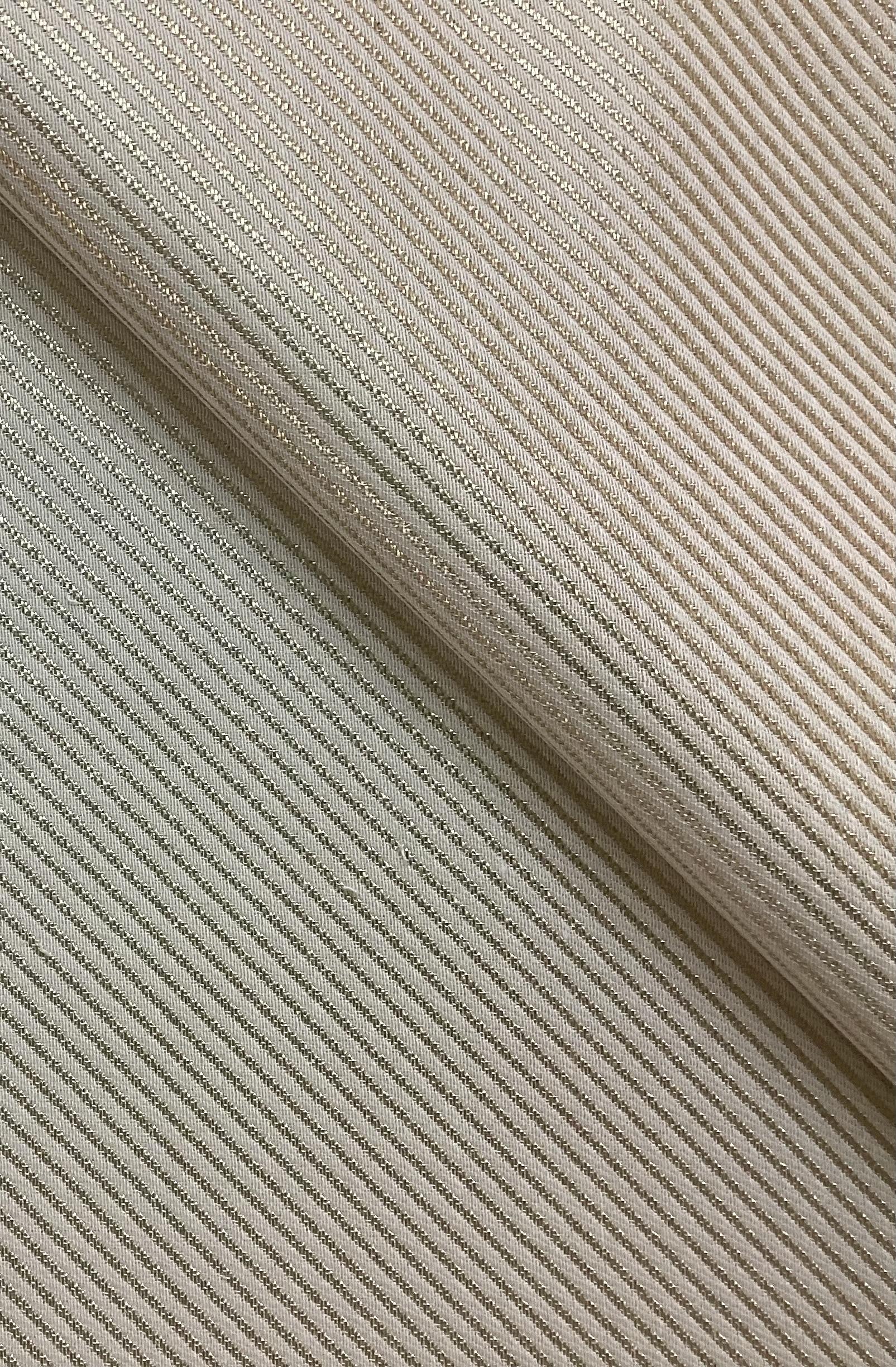 Metallic Twill In Light Gold