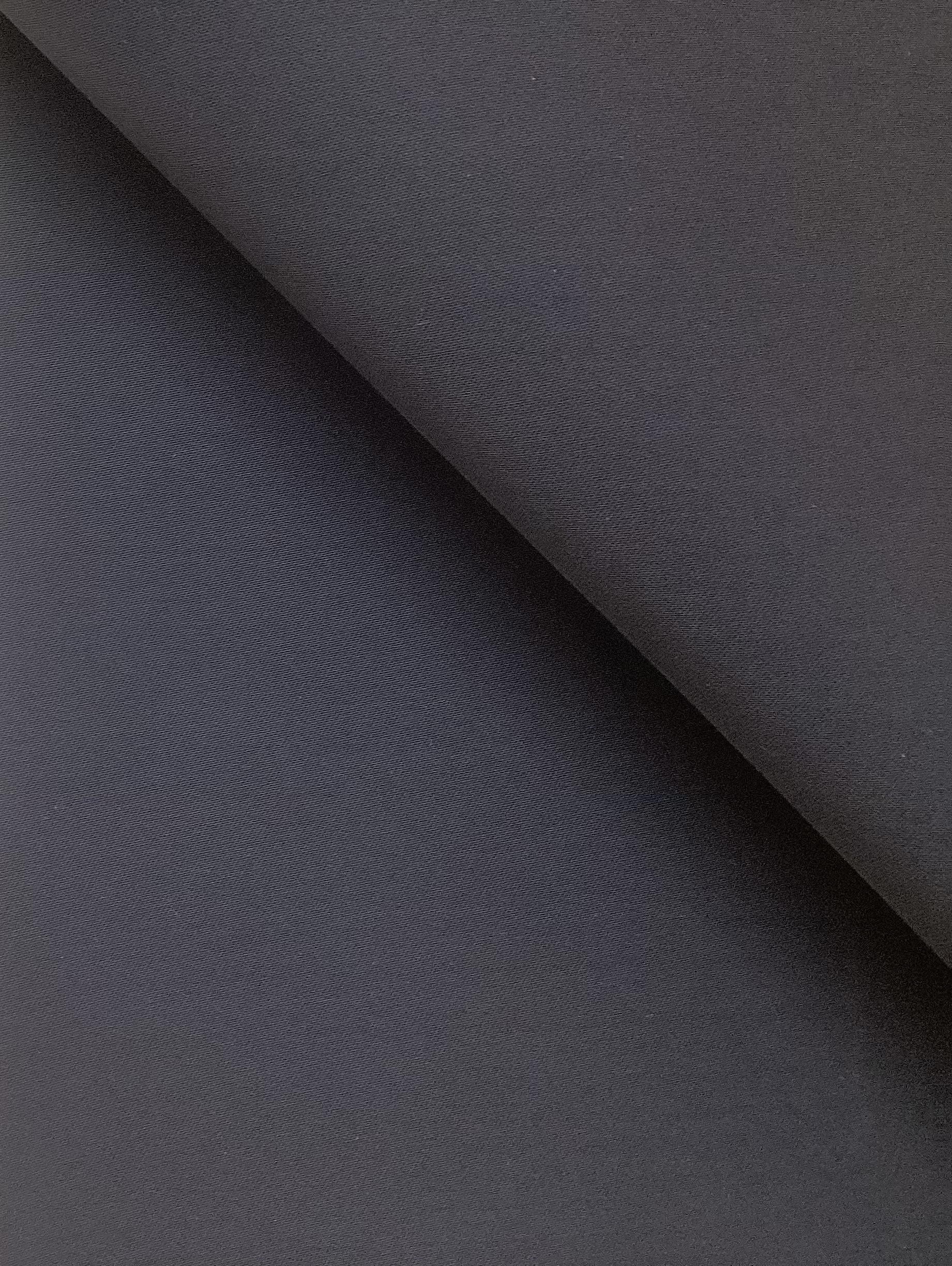 Italian Cotton Spandex Suiting in Midnight