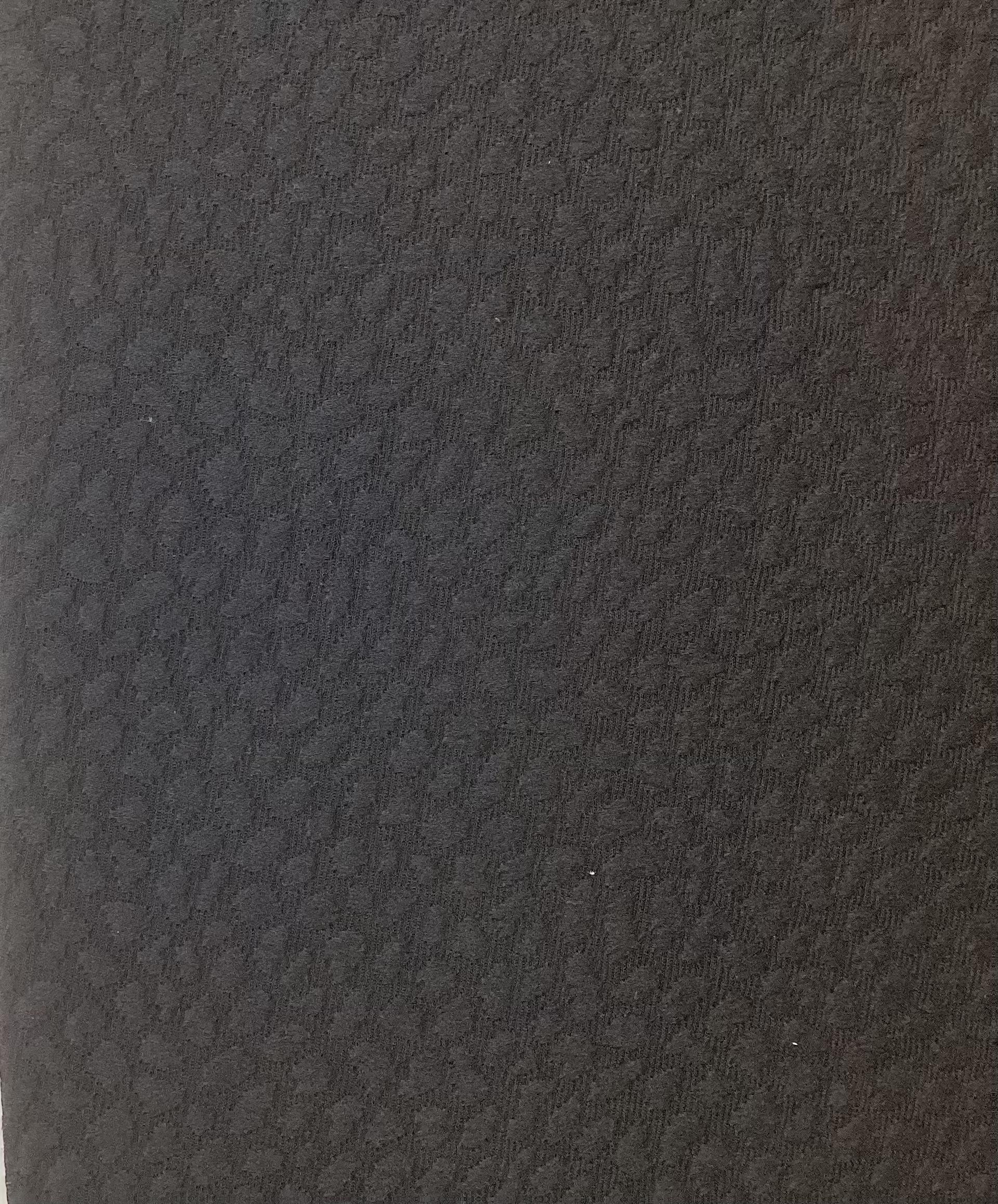 Silk & Wool Hammer Brocade In Black Bean