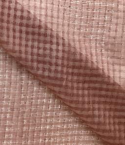 100% Silk Novelty Checkerboard In Dusty Rose 