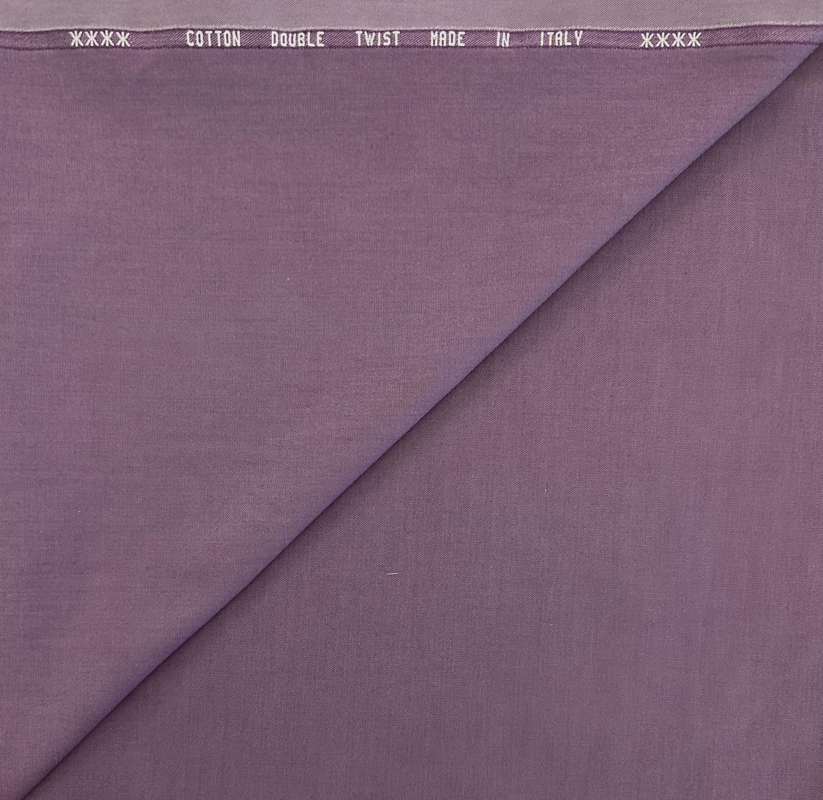 Italian Extra Fine Double Twisted Twill in Violetto