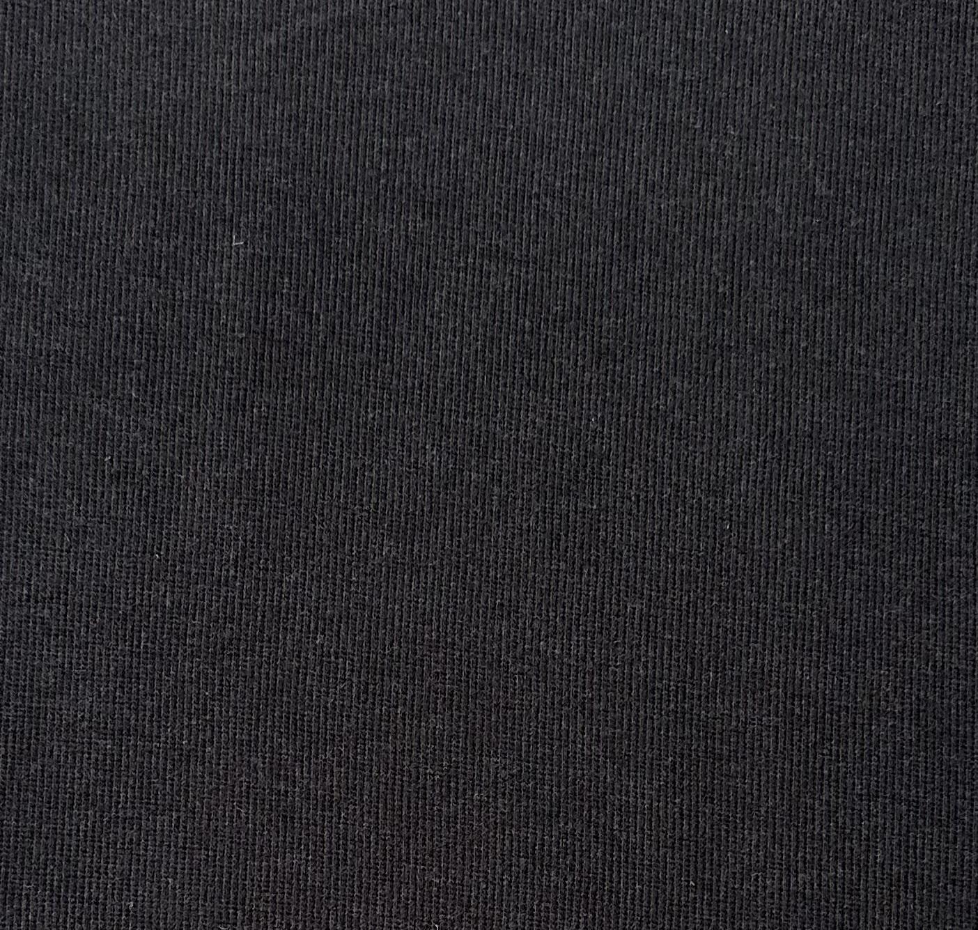 Bamboo Cotton Rib Knit in Black