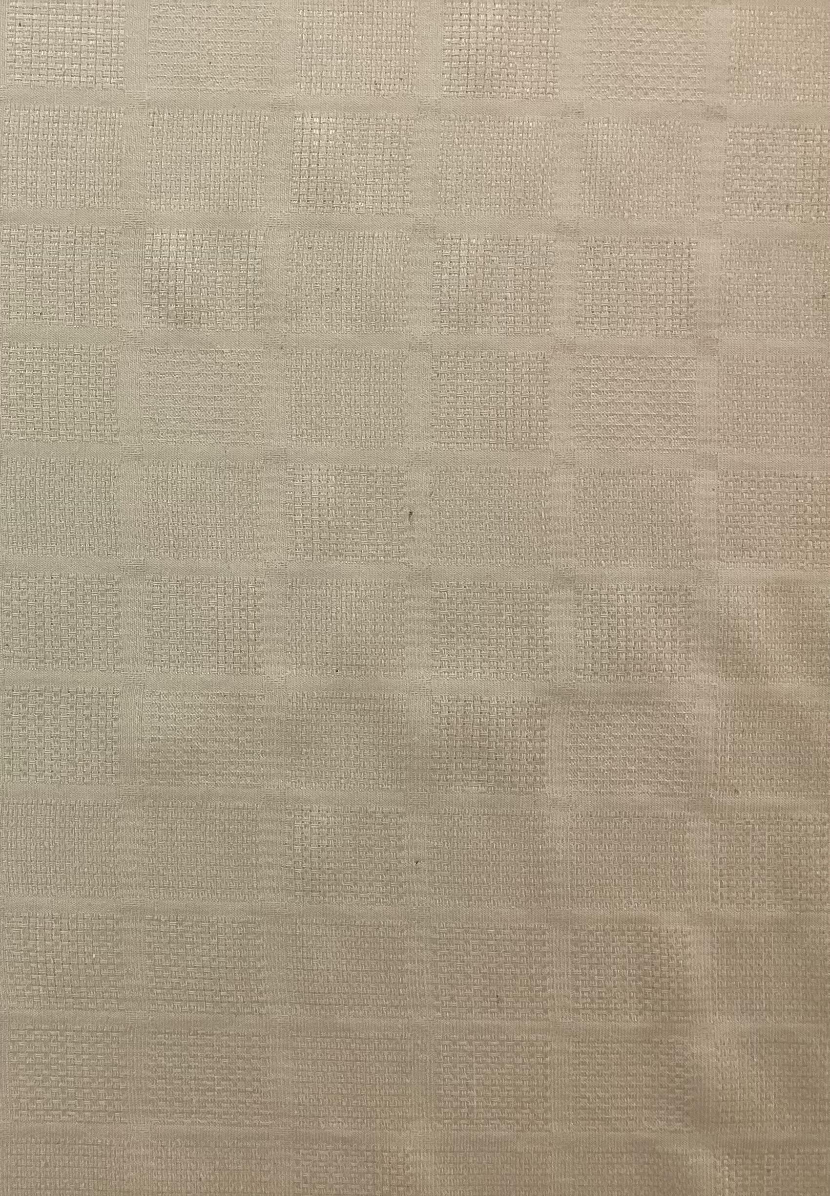 Made in Italy Pure Silk Mini Check Pattern Jacquard in Soybean 