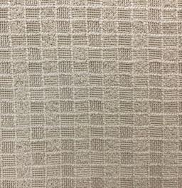 Cotton & Nylon Checkerboard Tweed In Chickpea