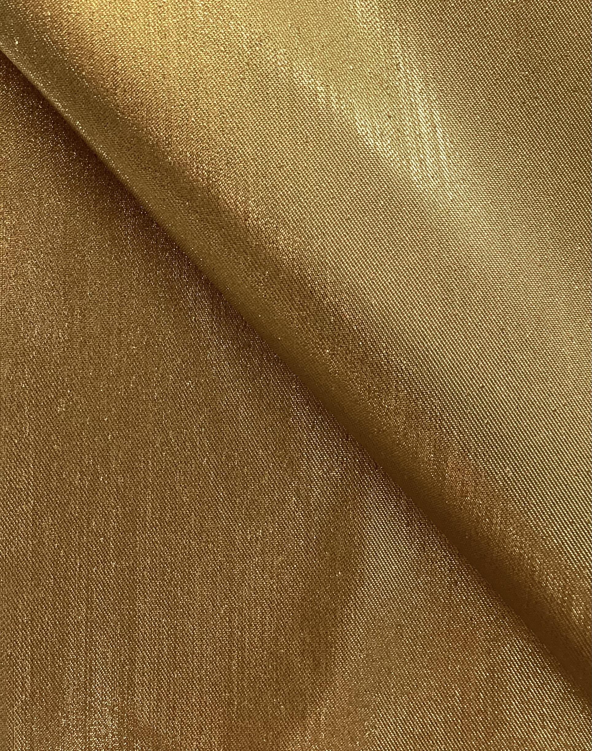 Metallic Stretch Twill Gold