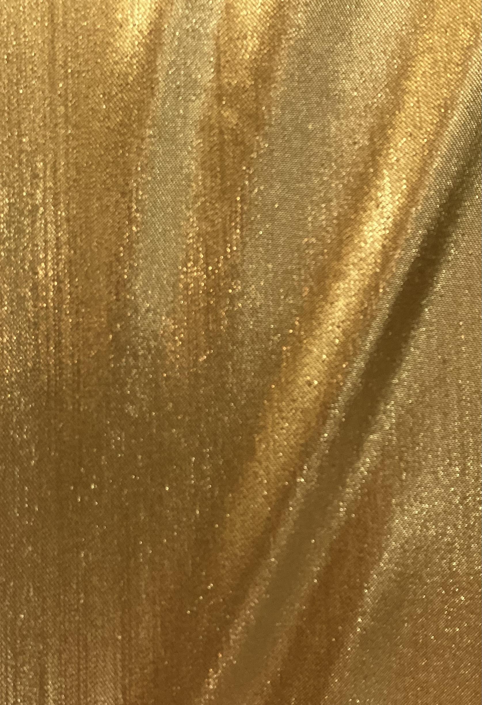 Metallic Stretch Twill Gold